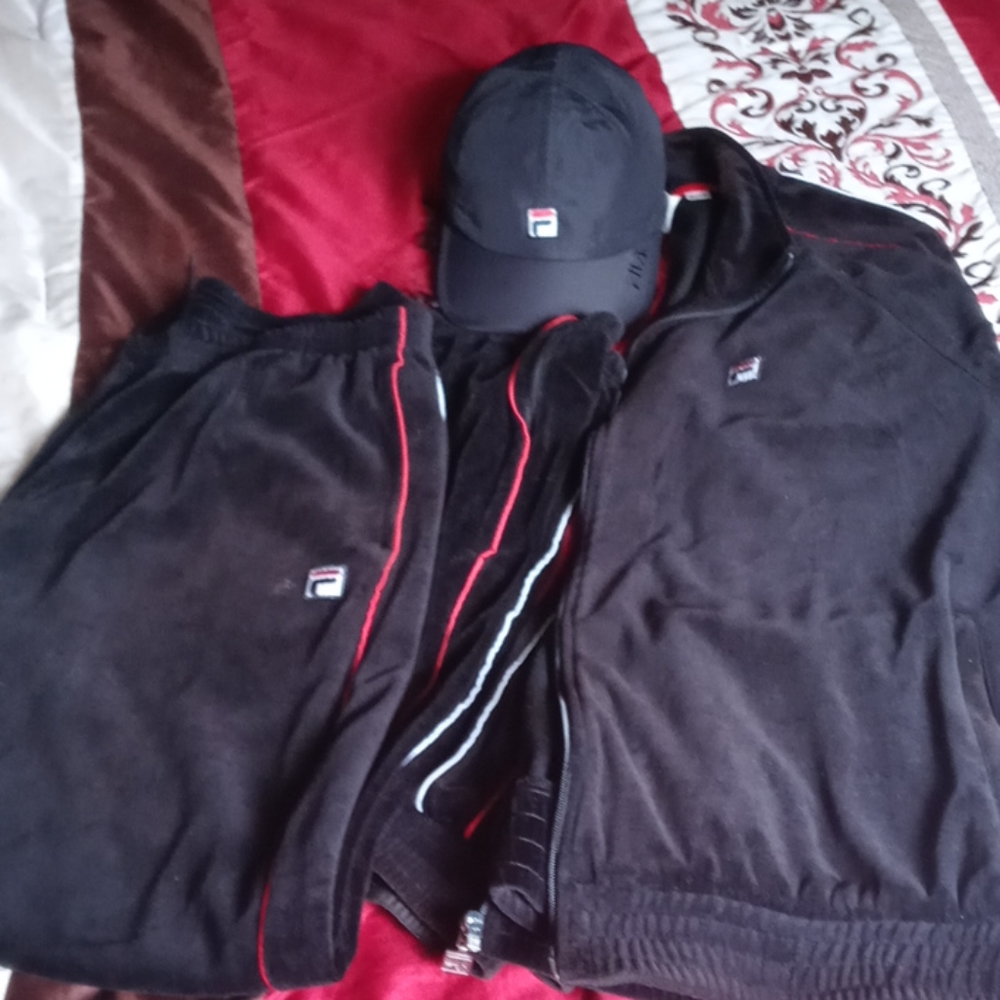 FILA Valor Sweat Suit with Matching Hat